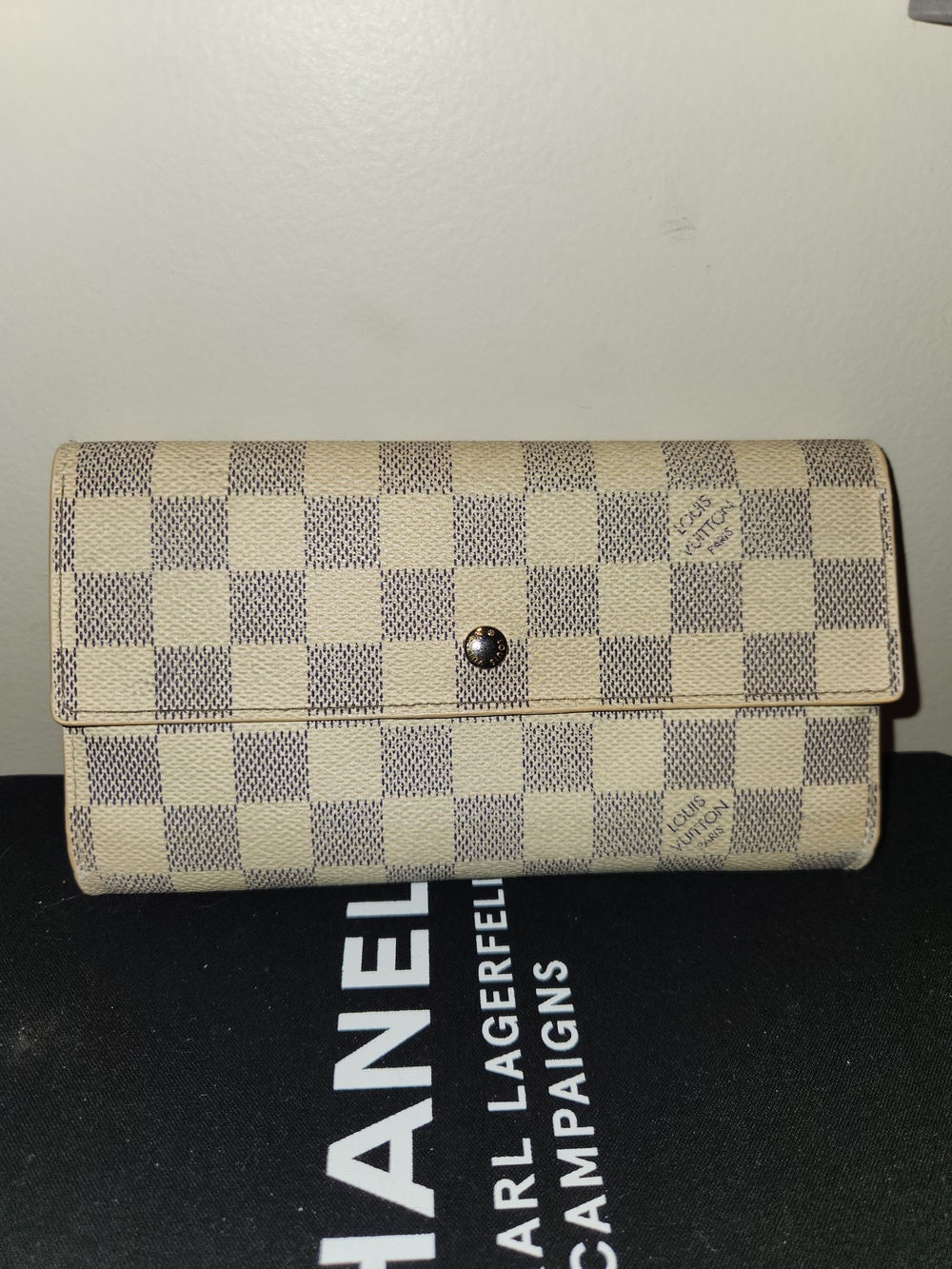 Louis Vuitton Damier Azure Tri-Fold Wallet